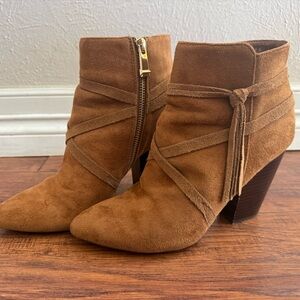 Brown Suede Ankle Boots